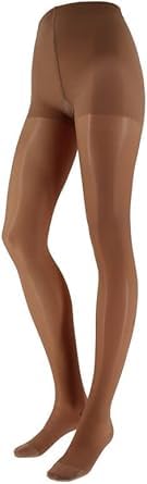 Franzoni Damen-Strumpfhose 140 Denier, Kompressionsstrümpfe mit abgestufter Kompression, schonend, Entlastung der Beine - Made in Italy (Natural, 5) von Franzoni