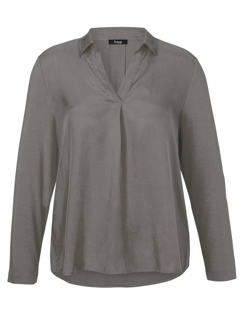 Frapp - Bluse Kragen 1/1 Arm taupe - Gr. - 52 von Frapp