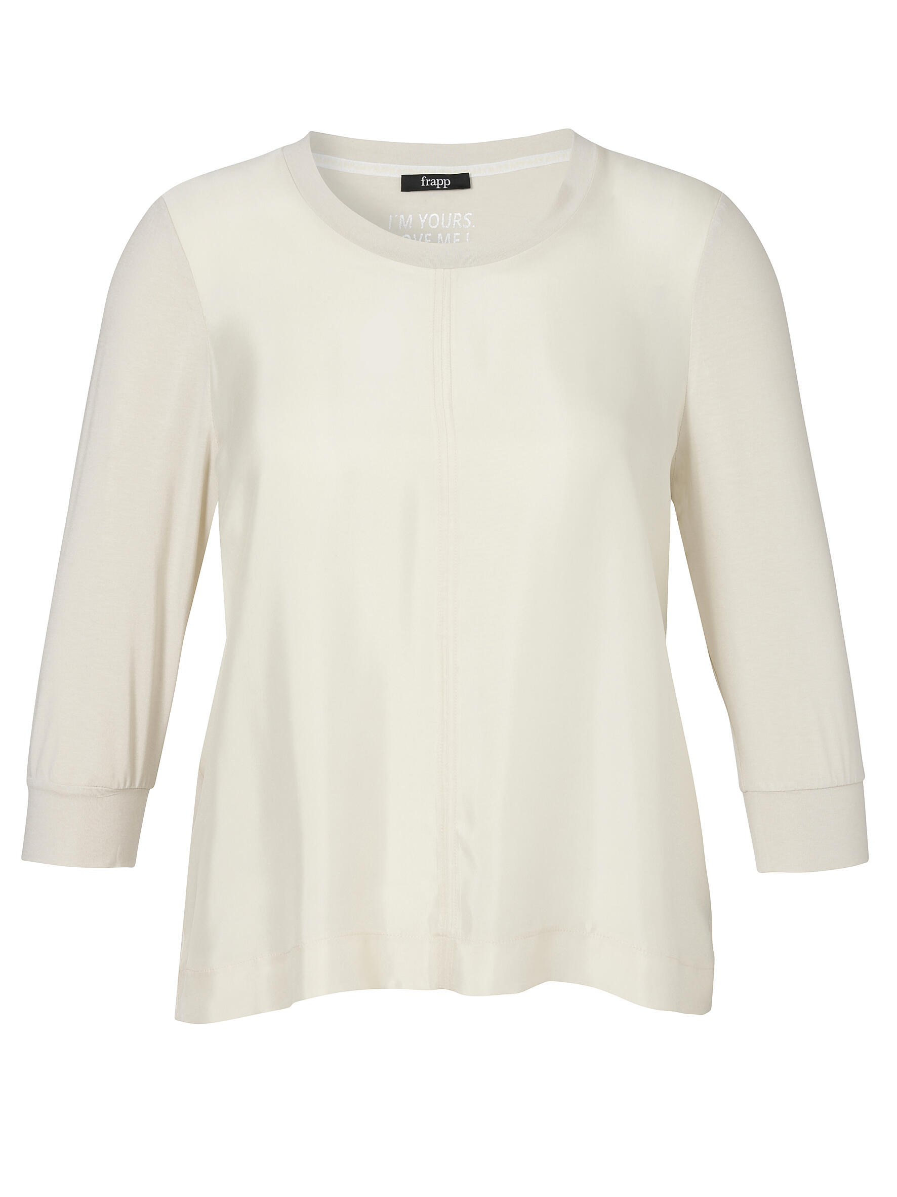 Frapp - Bluse Rundhals 3/4 Arm sand - Gr. - 52 von Frapp