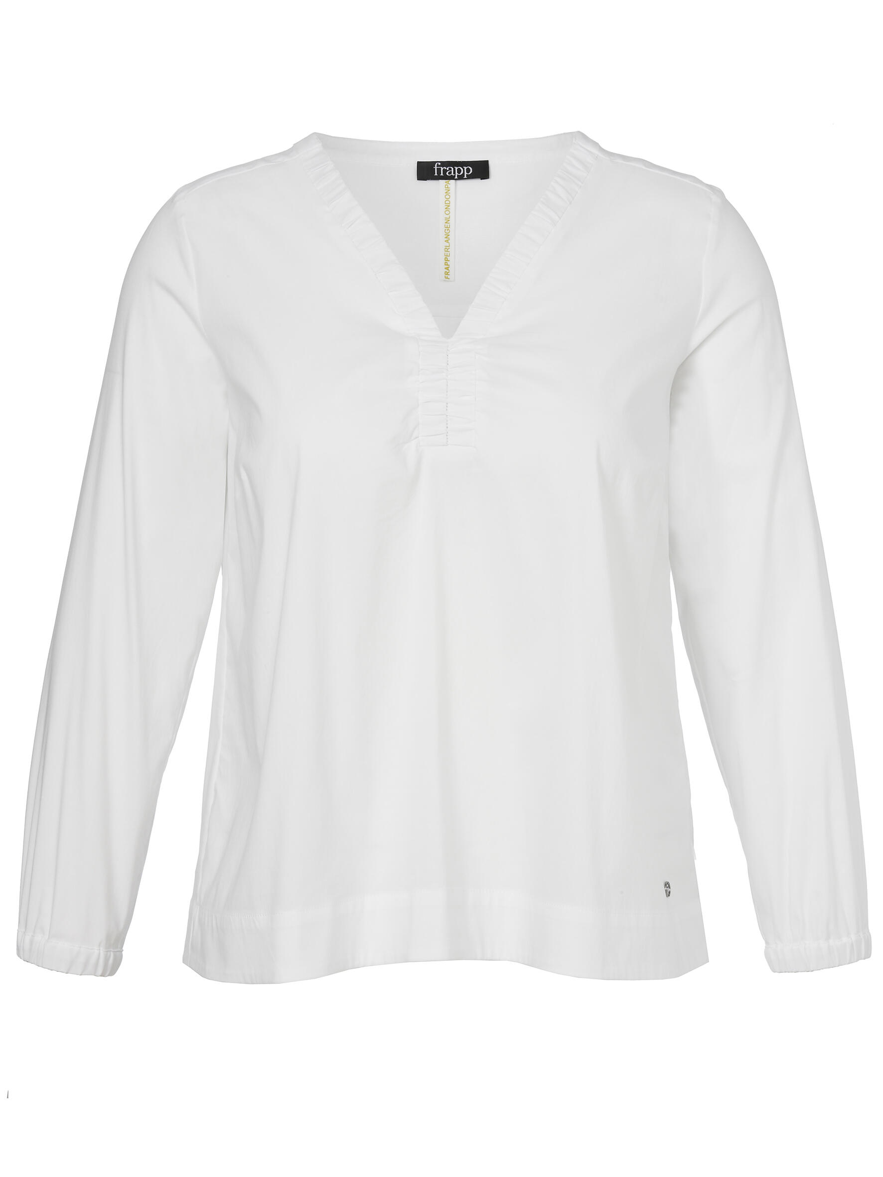 Frapp - Bluse V-Ausschnitt 1/1 Arm cream white - Gr. - 46 von Frapp