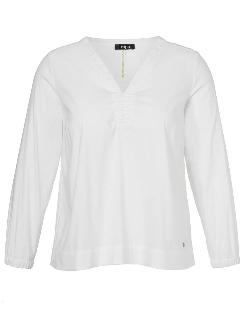 Frapp - Bluse V-Ausschnitt 1/1 Arm cream white - Gr. - 46 von Frapp