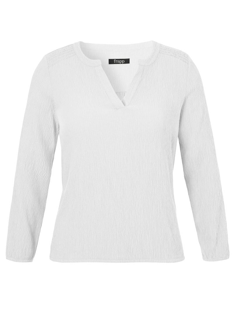 Frapp - Bluse V-Ausschnitt 1/1 Arm offwhite - Gr. - 44 von Frapp