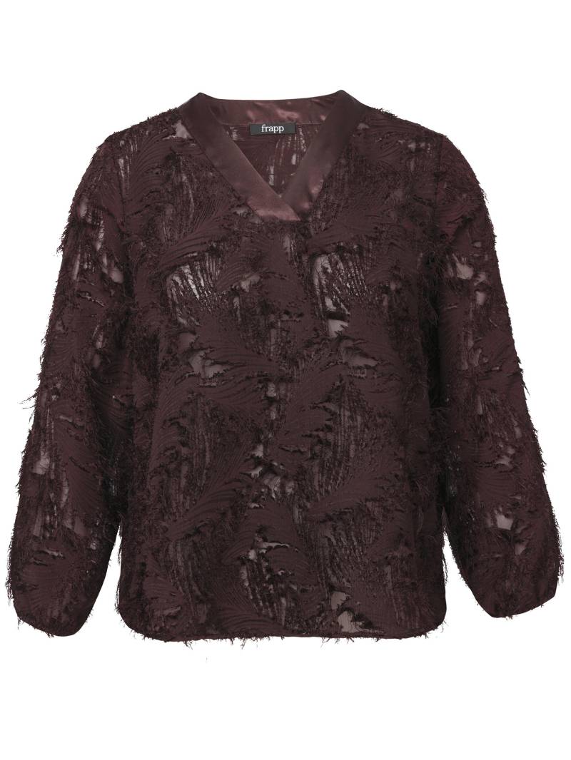 Frapp - Bluse V-Ausschnitt 1/1 Arm wild berry - Gr. - 50 von Frapp