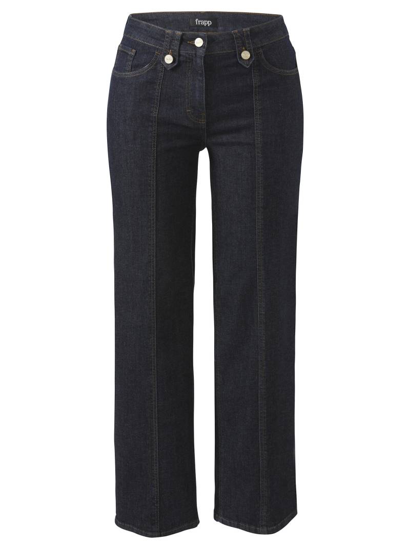 Frapp - Hose lang gerades Bein Jeans raw blue denim - Gr. - 46 von Frapp