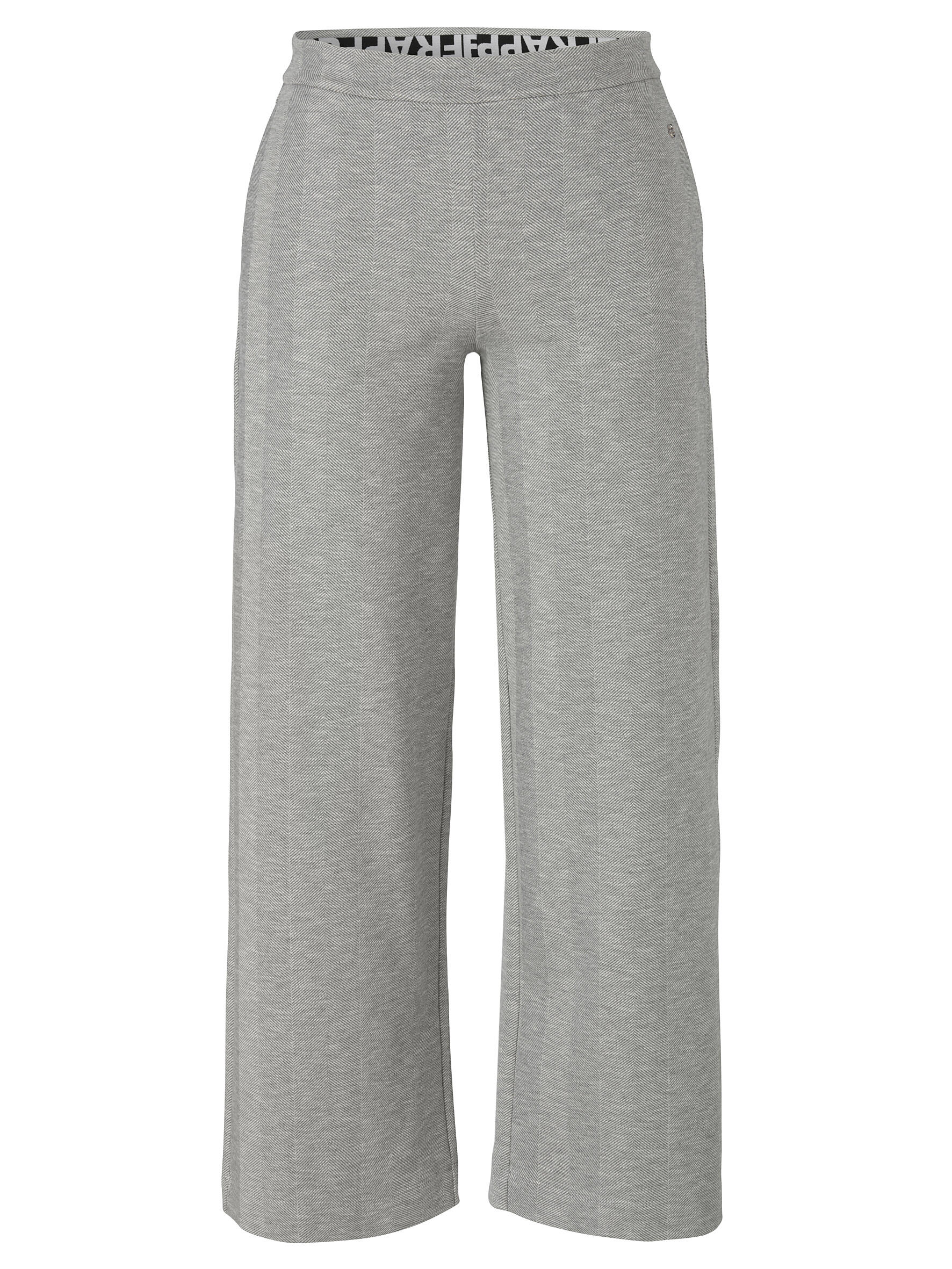 Frapp - Hose lang weites Bein grey mel / offwhite - Gr. - 46 von Frapp