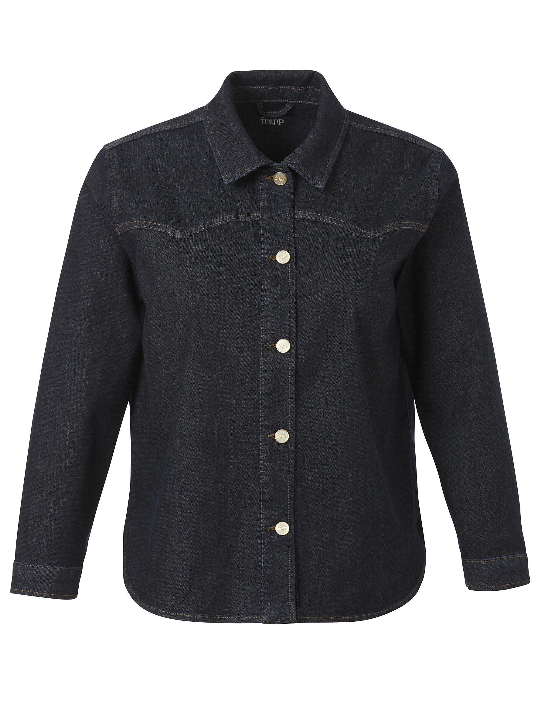 Frapp - Jacke Kragen 1/1 Arm Jeans raw blue denim - Gr. - 44 von Frapp