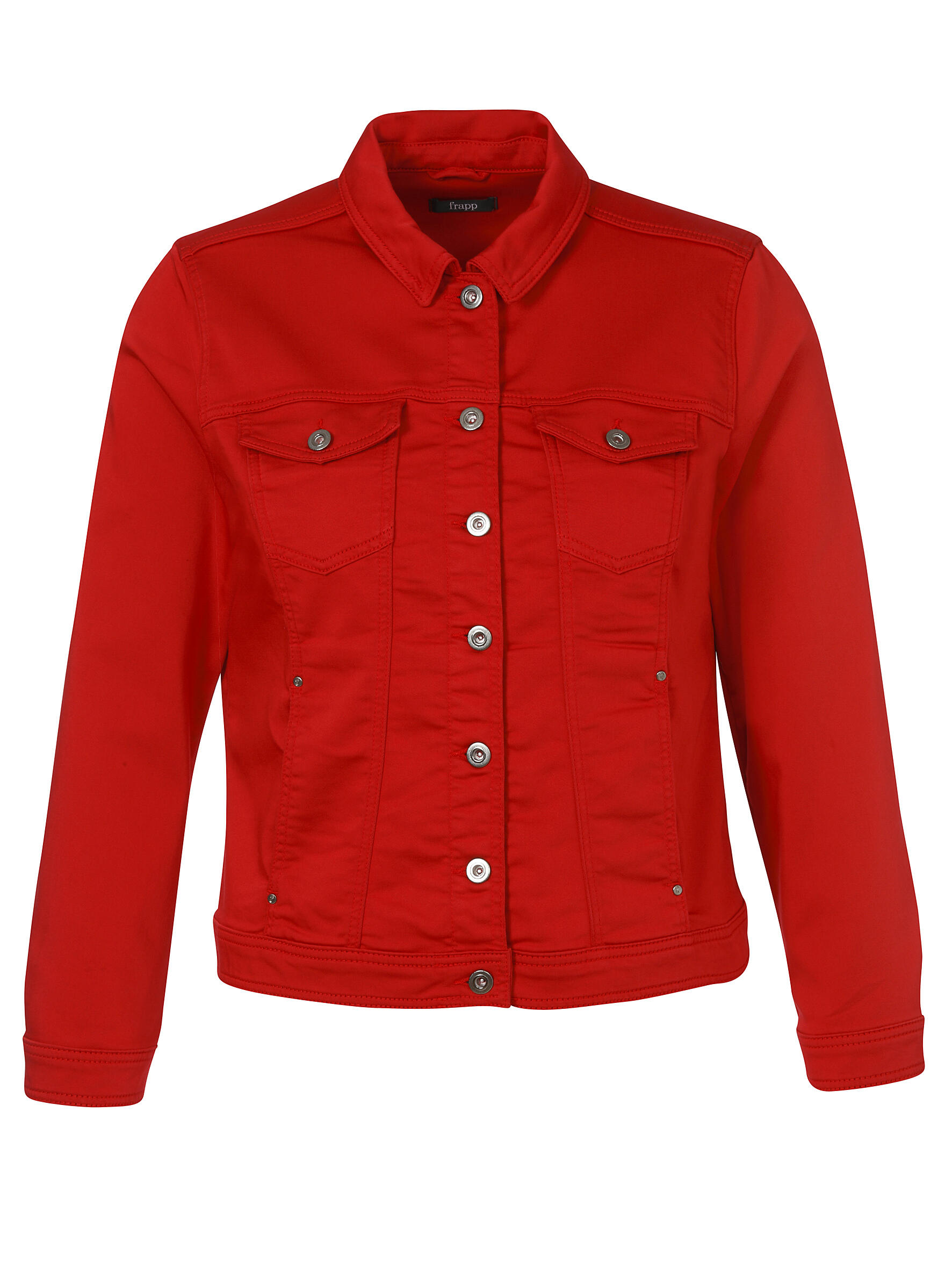 Frapp - Jacke Kragen 1/1 Arm Knöpfe red - Gr. - 46 von Frapp
