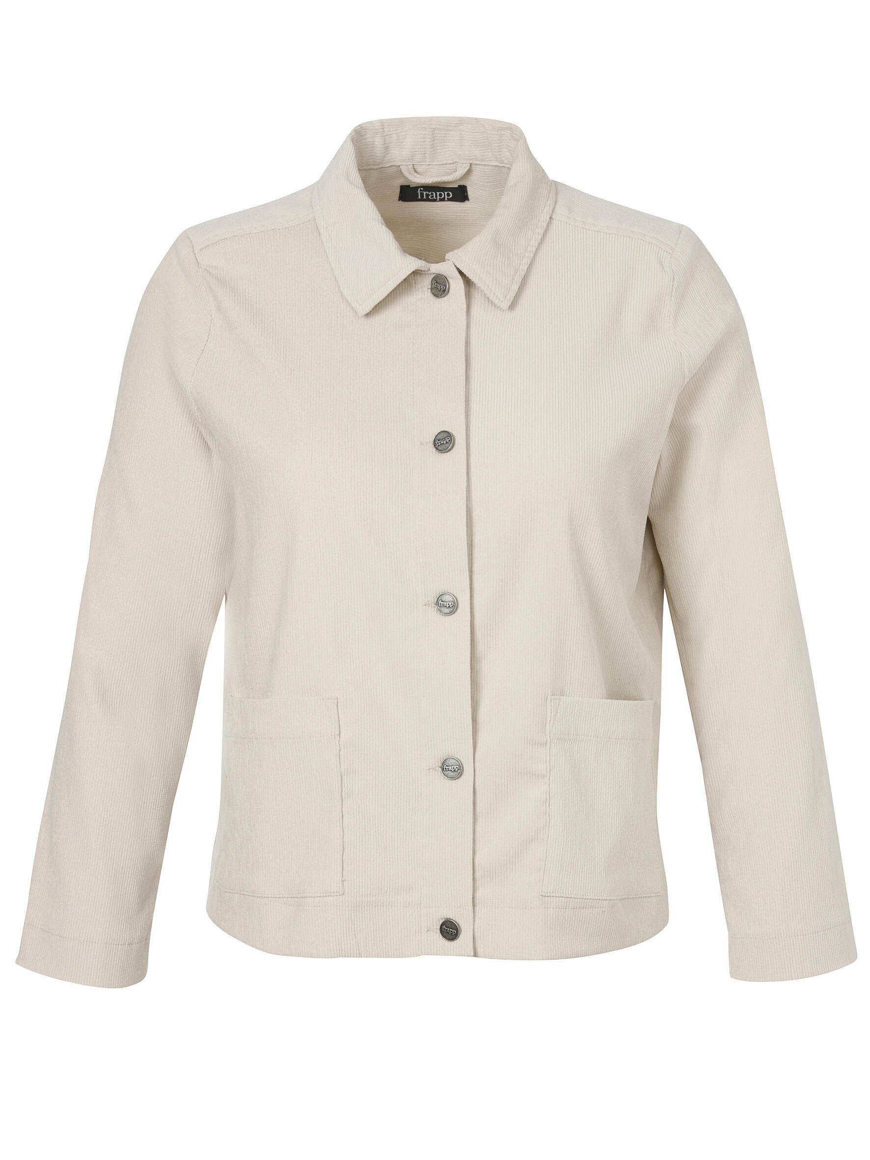 Frapp - Jacke Kragen 1/1 Arm Knöpfe sand - Gr. - 46 von Frapp