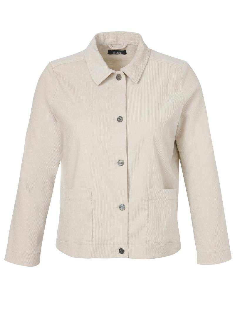 Frapp - Jacke Kragen 1/1 Arm Knöpfe sand - Gr. - 52 von Frapp