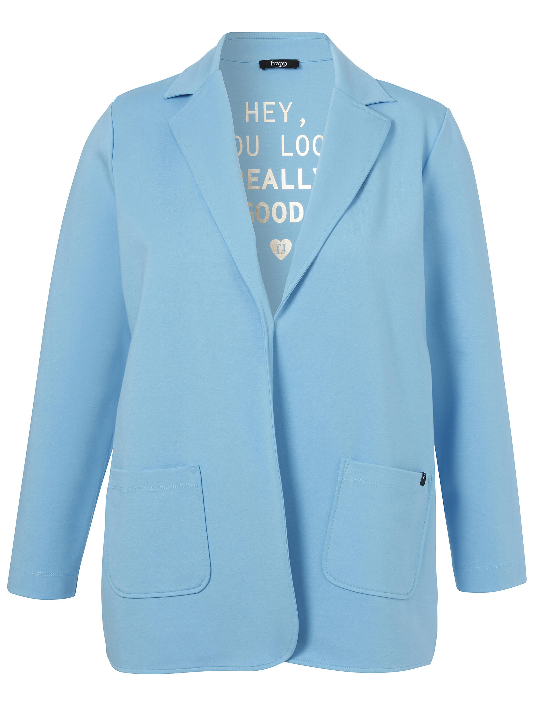 Frapp - Jacke Revers 1/1 Arm turquoise - Gr. - 46 von Frapp