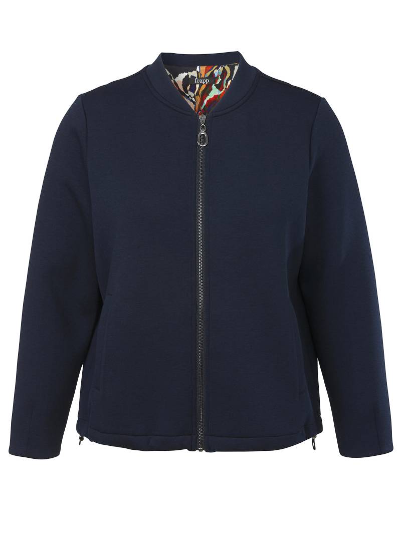 Frapp - Jacke Rundhals 1/1 Arm Zipper navy - Gr. - 44 von Frapp