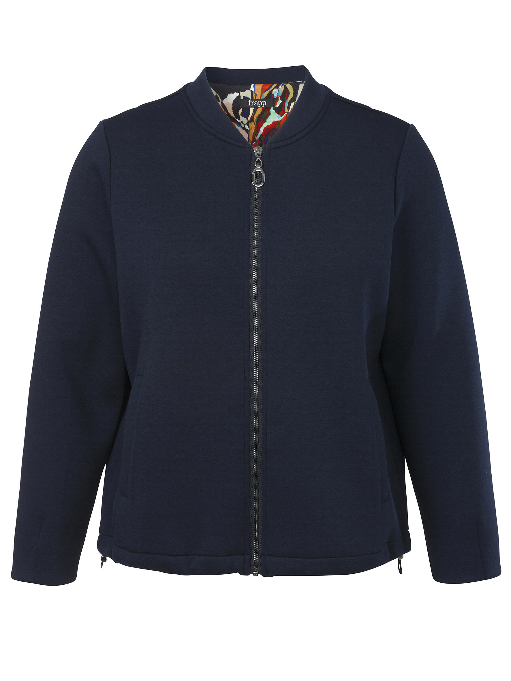 Frapp - Jacke Rundhals 1/1 Arm Zipper navy - Gr. - 52 von Frapp