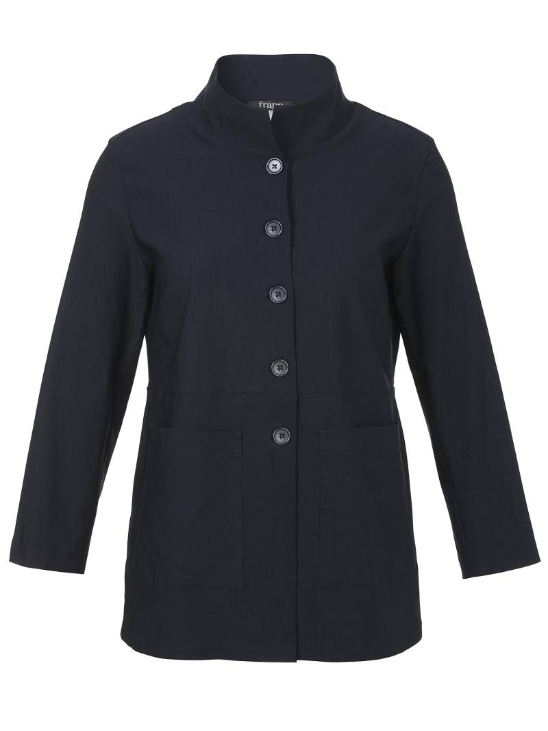Frapp - Jacke Stehkragen 1/1 Arm Knöpfe navy - Gr. - 52 von Frapp