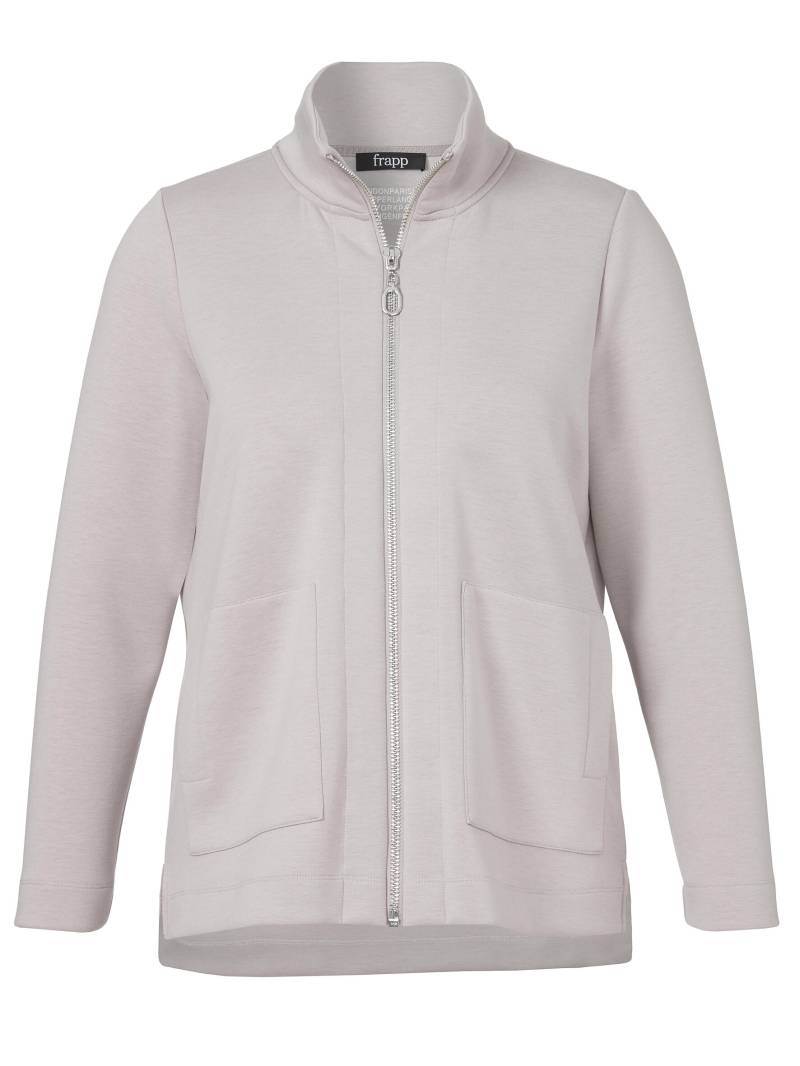 Frapp - Jacke Stehkragen 1/1 Arm Zipper moonstone - Gr. - 52 von Frapp