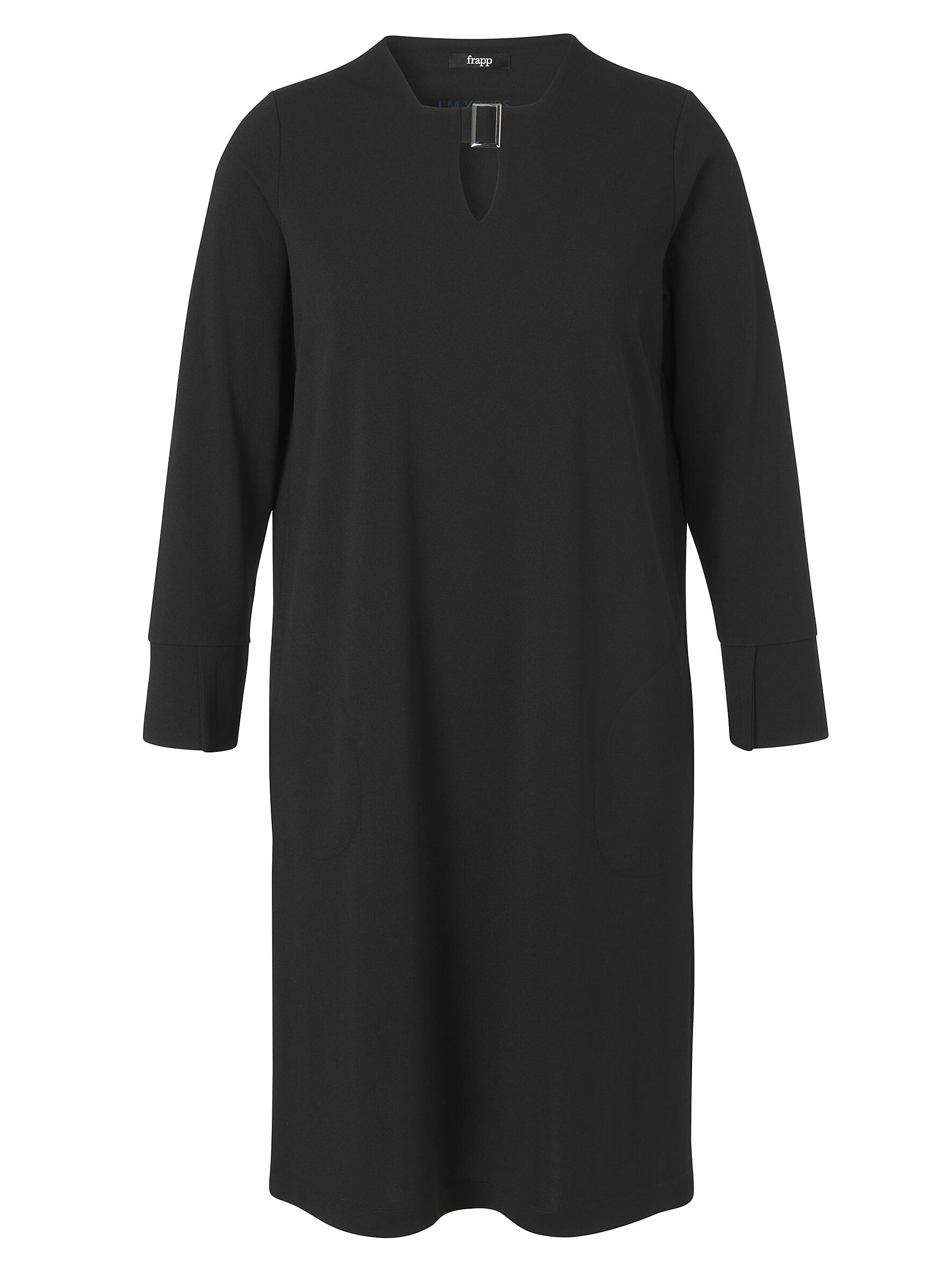 Frapp - Kleid Karree 1/1 Arm black - Gr. - 46 von Frapp