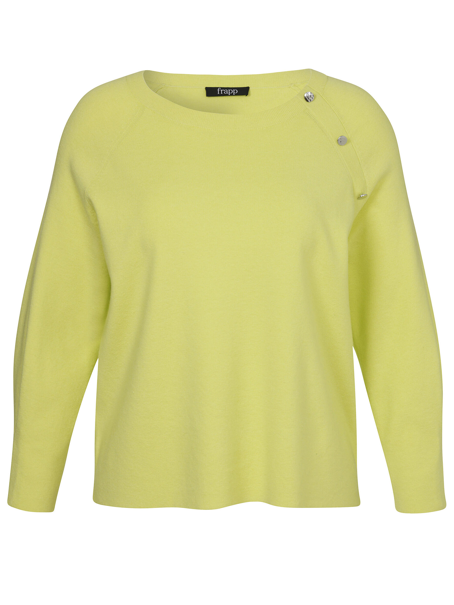 Frapp - Pullover Rundhals 1/1 Arm limeade - Gr. - 46 von Frapp