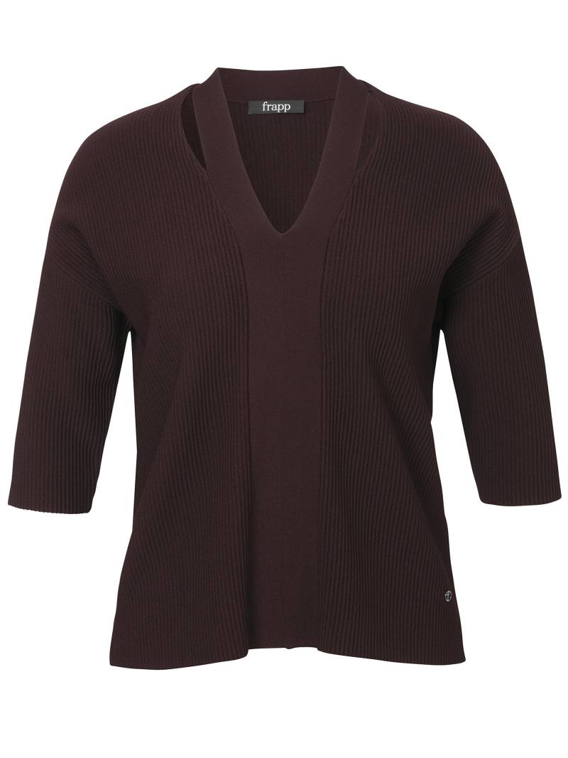 Frapp - Pullover V-Ausschnitt 3/4 Arm wild berry - Gr. - 46 von Frapp