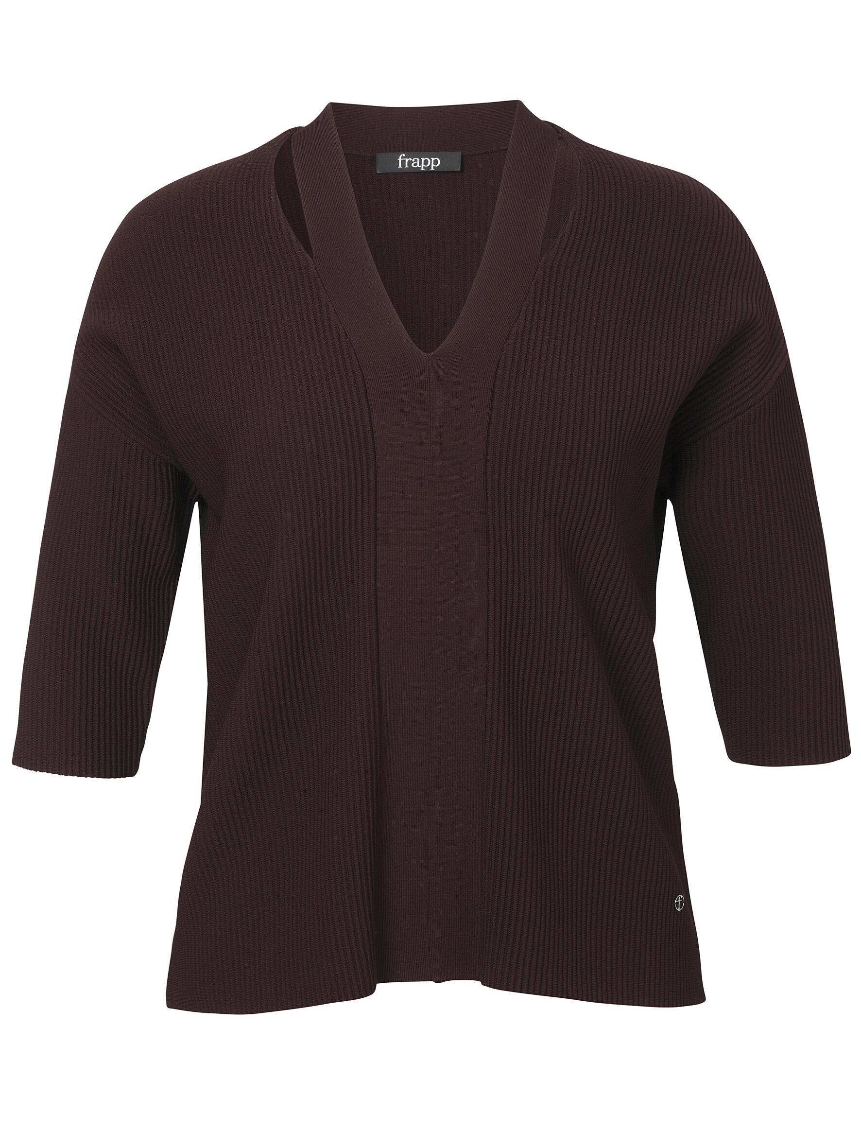 Frapp - Pullover V-Ausschnitt 3/4 Arm wild berry - Gr. - 52 von Frapp