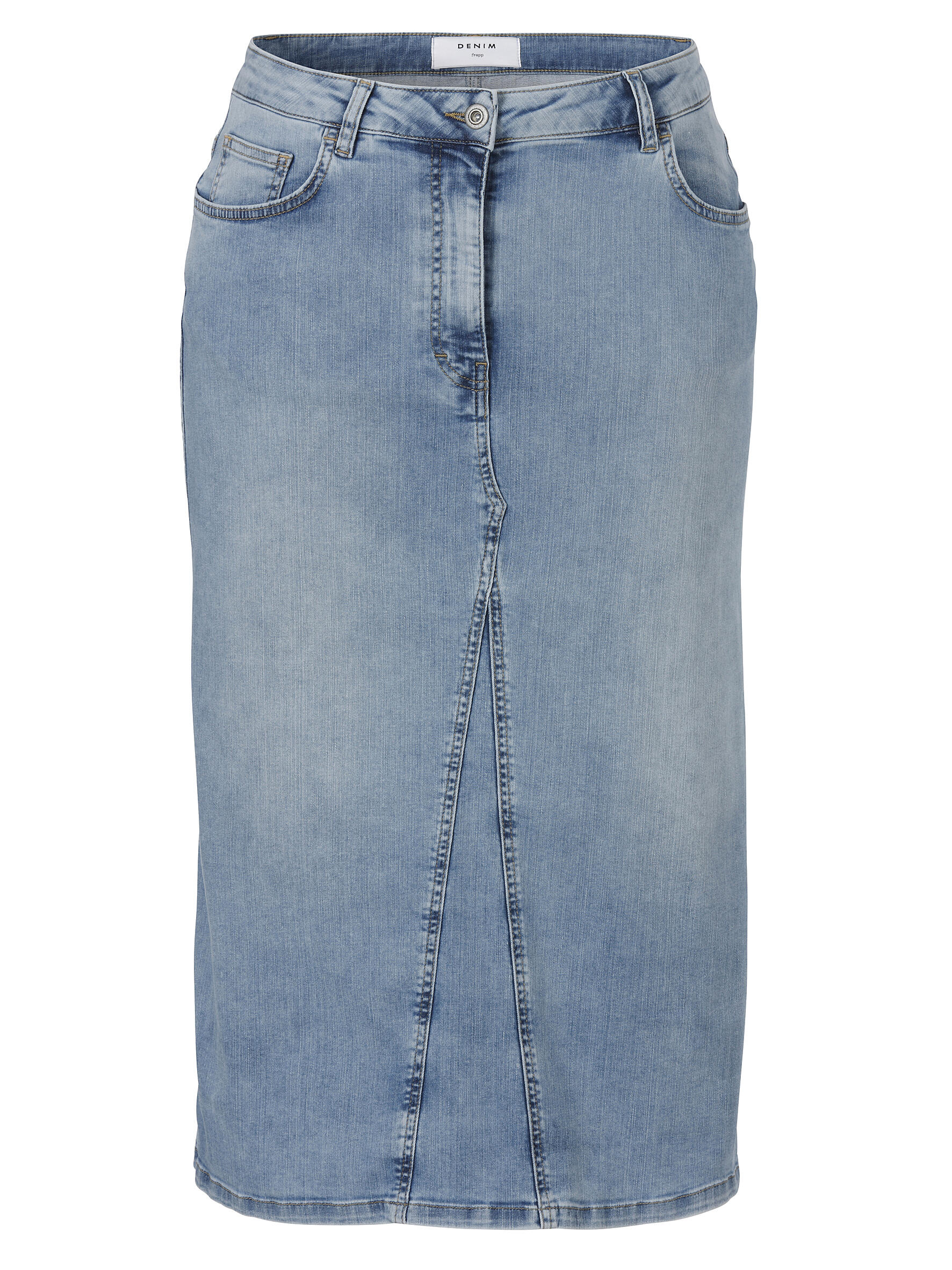 Frapp - Rock midi ausgestellt Jeans light blue denim - Gr. - 46 von Frapp
