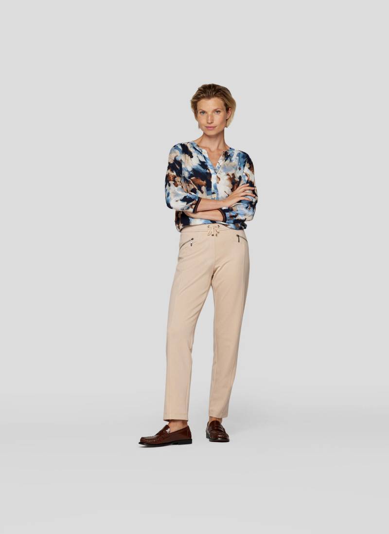 Frapp - Sweatshirt Kapuze 1/1 Arm Materialmix azur - Gr. - 48 von Frapp