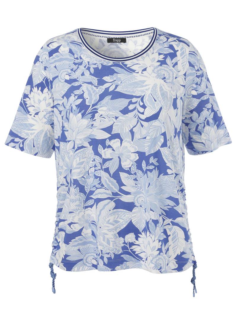 Frapp - T-Shirt Rundhals 1/2 Arm Druck sky blue multicolor - Gr. - 46 von Frapp