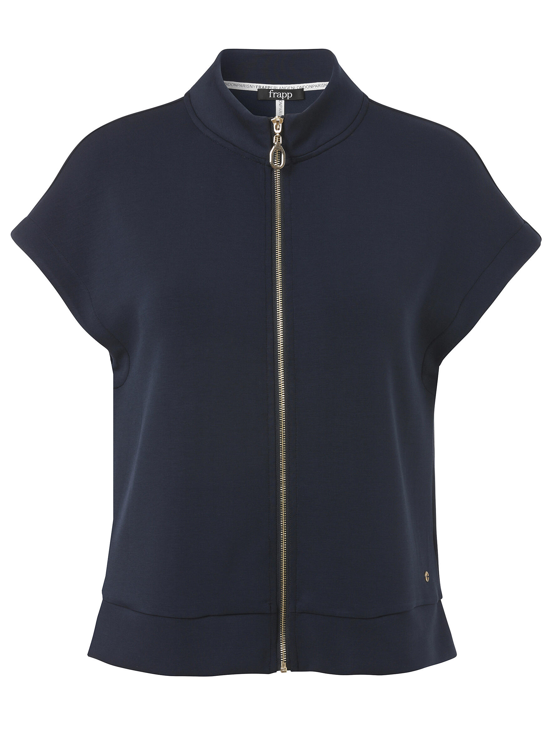 Frapp - Weste Stehkragen Zipper navy - Gr. - 46 von Frapp