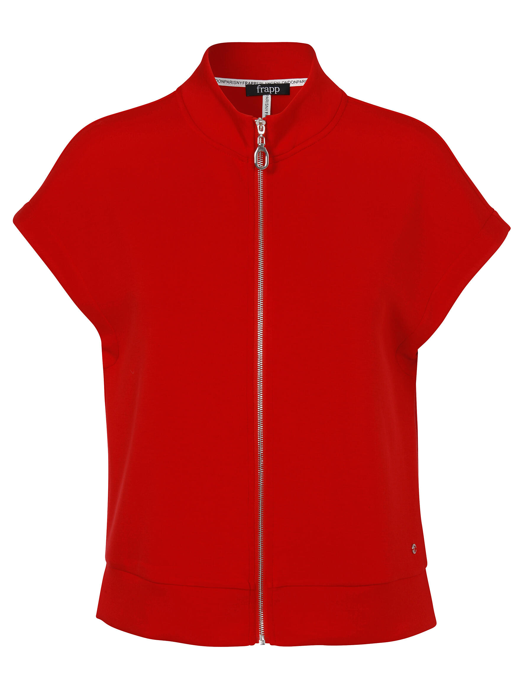 Frapp - Weste Stehkragen Zipper red - Gr. - 46 von Frapp
