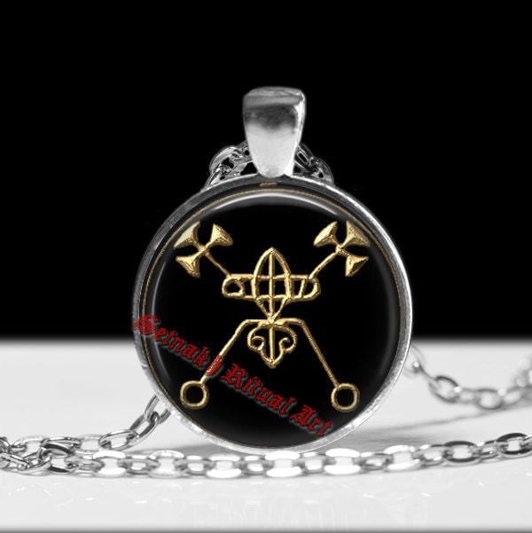 Belphegor Siegel Halskette, Baal Peor Siegel, Okkulter Anhänger von FraterSetnakh