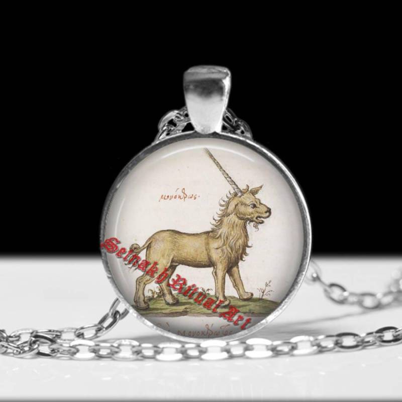 Einhorn Halskette, Fantasy Schmuck, Zauberpferd #479 von FraterSetnakh