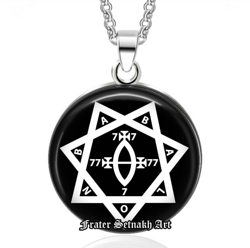 Handgefertigter Babalon Anhänger, Thelema Occult Halskette #87 von FraterSetnakh