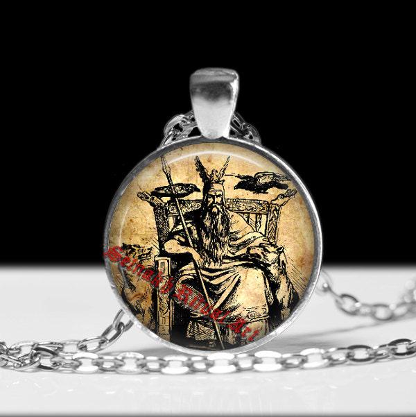 Handgefertigter Odin Anhänger, Wikinger Amulett Halskette #237 von FraterSetnakh