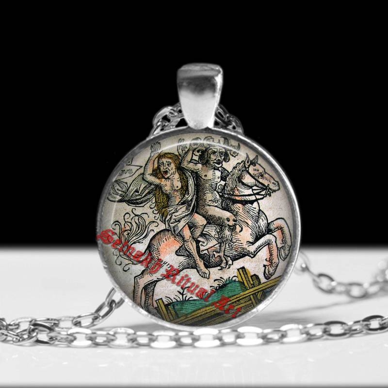 Hexe Und Teufel Anhänger, Mittelalterliche Halskette #399 von FraterSetnakh