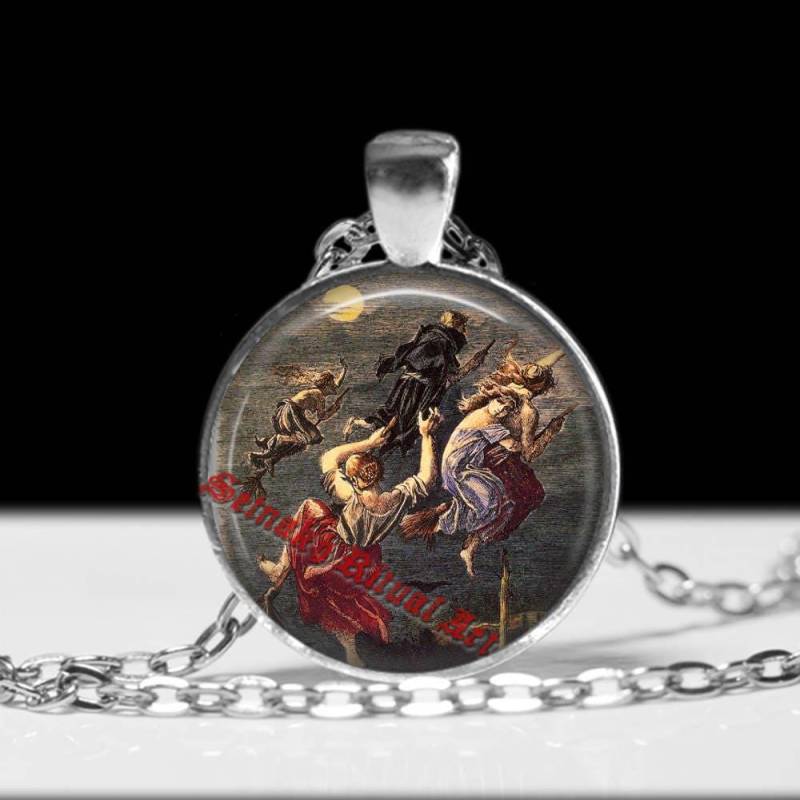 Hexenschmuck Hexen Anhänger Gothic Schmuck Okkulte Kette #422 von FraterSetnakh