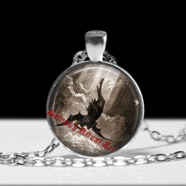 Luzifer Der Gefallene Engel Von Dore Gustav Anhänger, Amulett, Okkulte Halskette, Schmuck #34 von FraterSetnakh