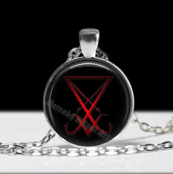 Luzifer Sigil Anhänger, Siegel Halskette, Okkultes Amulett #35C von FraterSetnakh