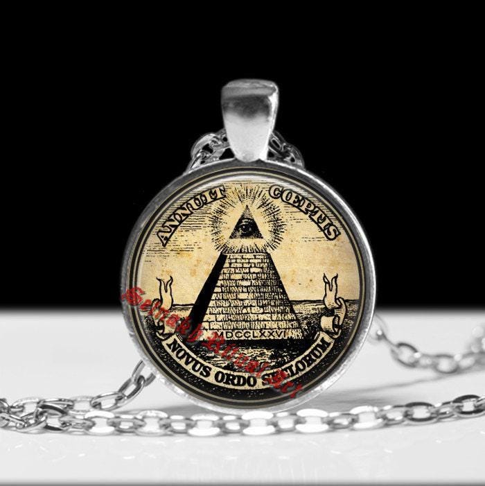 Masonic Pyramide Anhänger #73 Halskette von FraterSetnakh