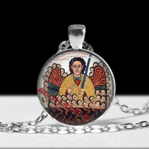 Michael Erzengel Anhänger, Schutzamulett, Schutzamulett #279 von FraterSetnakh