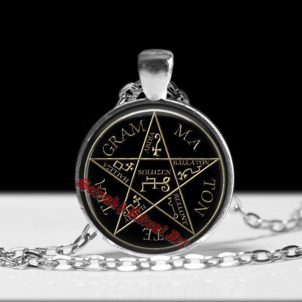 Pentagramm Salomons Anhänger, Tetragrammaton, Goetia Talisman #266 von FraterSetnakh
