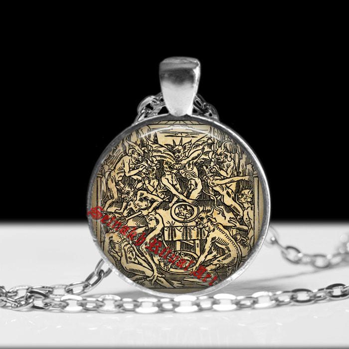 Teufelsschmuck Hexenschmuck Okkulter Anhänger Hexenkette #430 von FraterSetnakh