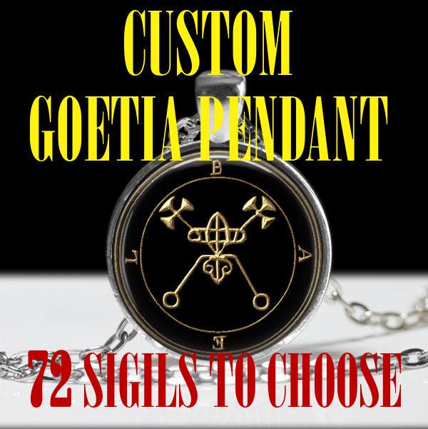 Wähle Deinen Goetia Dämon Sigil Talisman, König Solomon, Lemegeton, Ritual, Okkult, Magie, Magie | Anhänger, Halskette 104 von FraterSetnakh