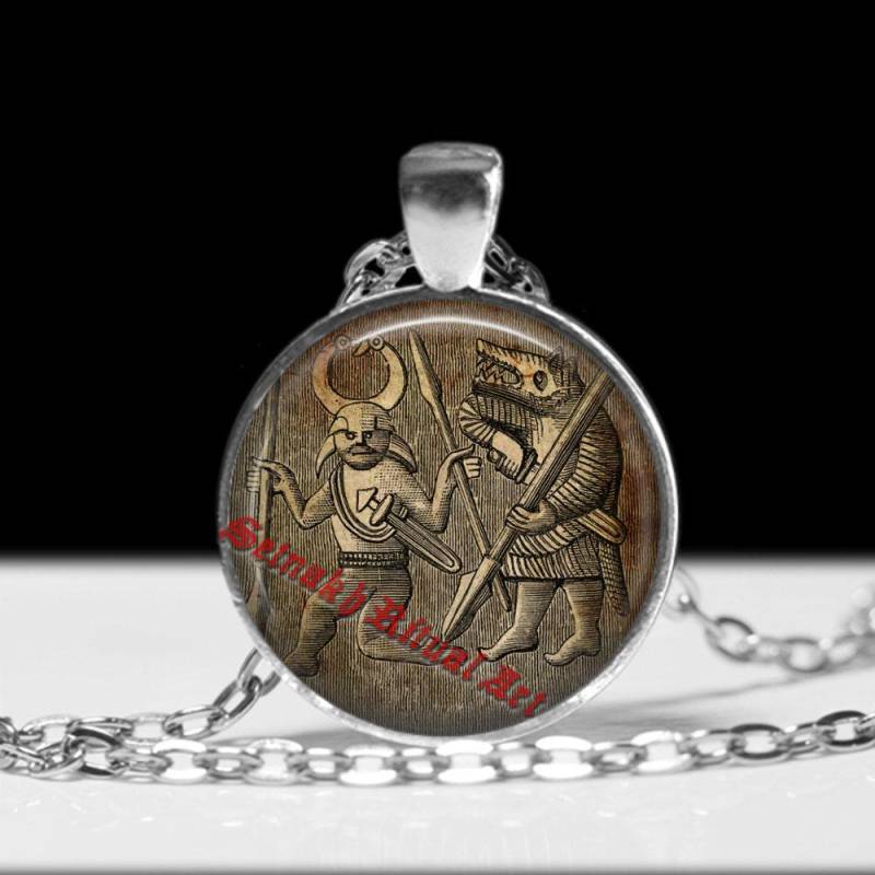 Wikinger Schmuck, Berserker Anhänger, Halskette #439 von FraterSetnakh