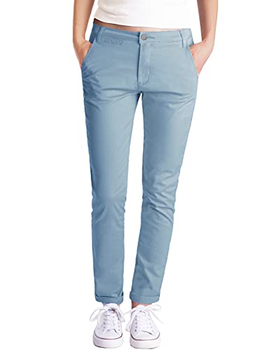 Fraternel Chino Damenhose Stoffhose normal Waist Hellblau XXL von Fraternel