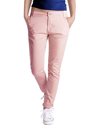 Fraternel Chino Damenhose Stoffhose normal Waist Rosa XS von Fraternel