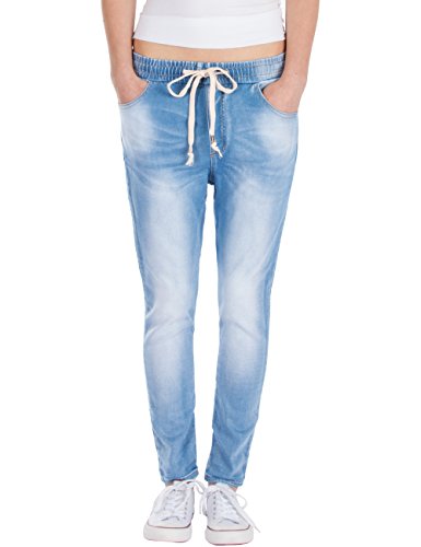 Fraternel Damen Hose Jogg Jeans Relaxed Loose fit Stretch Hellblau XS / 34 - W27 von Fraternel