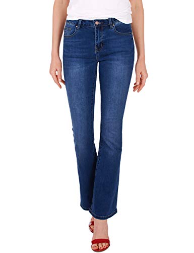 Fraternel Damen Jeans Hose Bootcut normal Waist Stretch Dunkelblau M von Fraternel