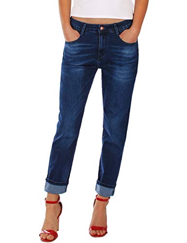 Fraternel Damen Jeans Hose Boyfriend Baggy Stretch Relaxed Dunkelblau L Fraternel Damen Jeans Hose Boyfriend Baggy Stretch Relaxed Dunkelblau L von Fraternel