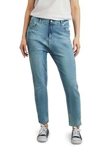 Fraternel Damen Jeans Hose Boyfriend Relaxed fit modische Flecken Hellblau L von Fraternel