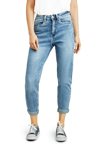 Fraternel Damen Jeans Hose Momfit Used Relaxed fit Blau M von Fraternel