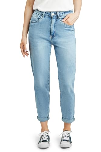Fraternel Damen Jeans Hose Momfit Used Relaxed fit Hellblau XL von Fraternel