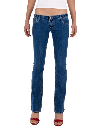 Fraternel Damen Jeans Hosen Bootcut Hüftjeans Blau XXL von Fraternel